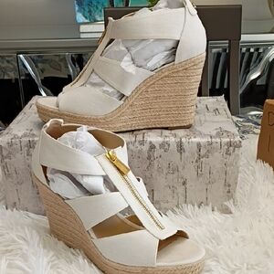 MICHAEL Michael Kors Women's Sz 10 Wedge Platform Sandals New